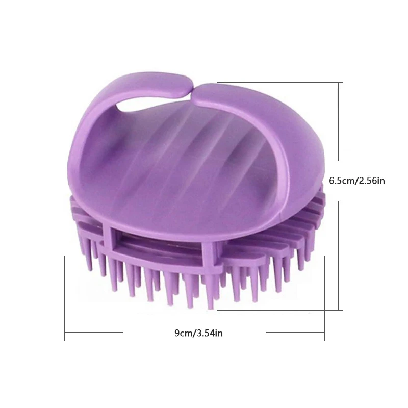 Hair Comb Shampoo Scrubber Washing Magic Demelant Brush Silicone Bristles Clean Hairbrush Scalp Massager Barber Hair Accessories