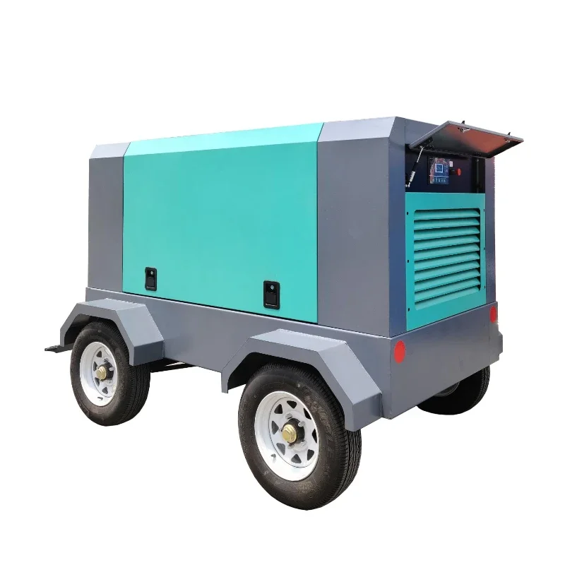 Diesel Engine Powered Mobile Air Compressor Diesel Compressor for Construction Work