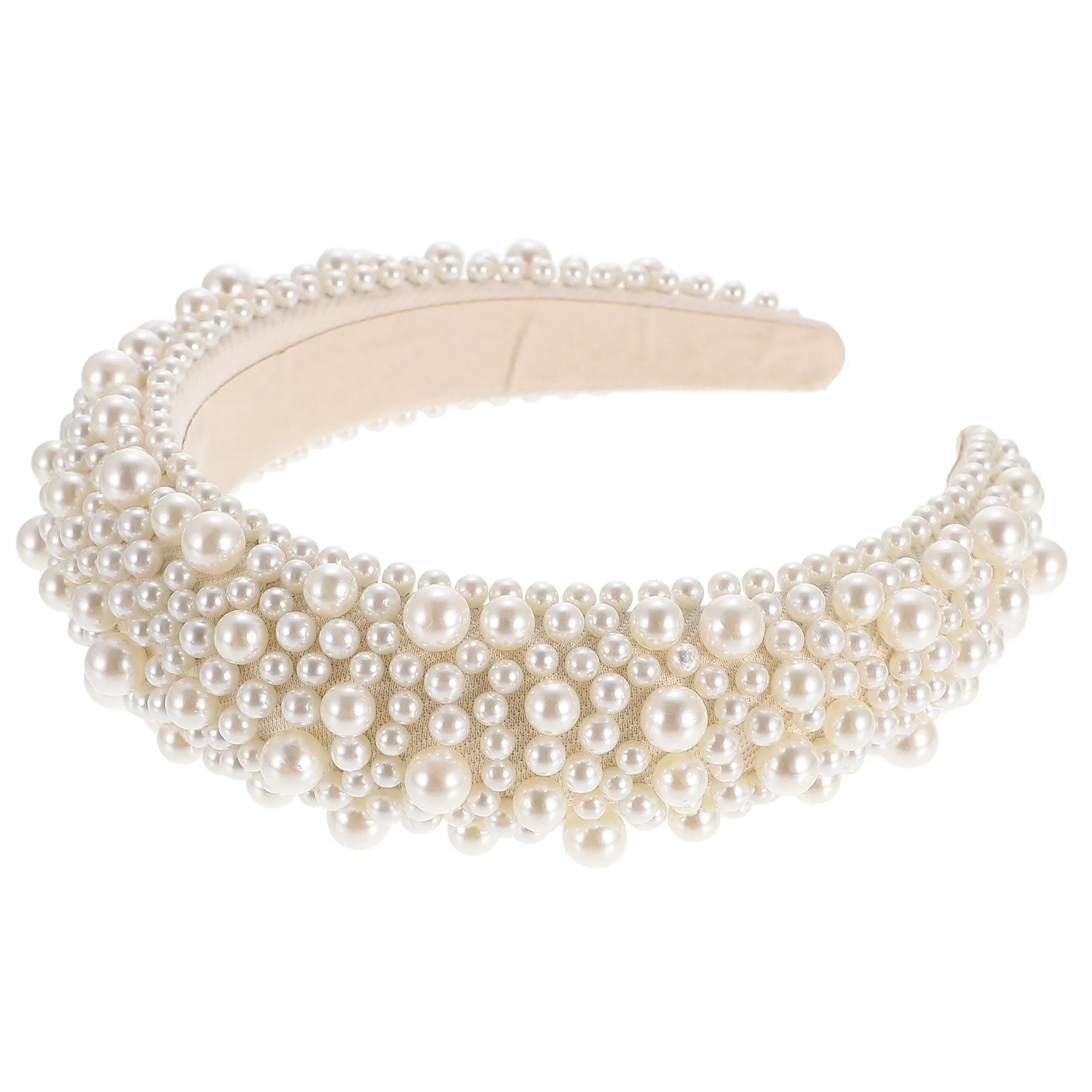 Fashion Pearl Hairband for Women Soft Sponge Structure Lightweight Comfortable Elegant Headdress Perfect for Parties Weddings