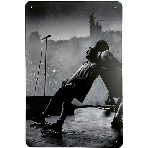Grunge Rock N Roll Concert Vintage 90s Metal Sign Retro Tin Poster
