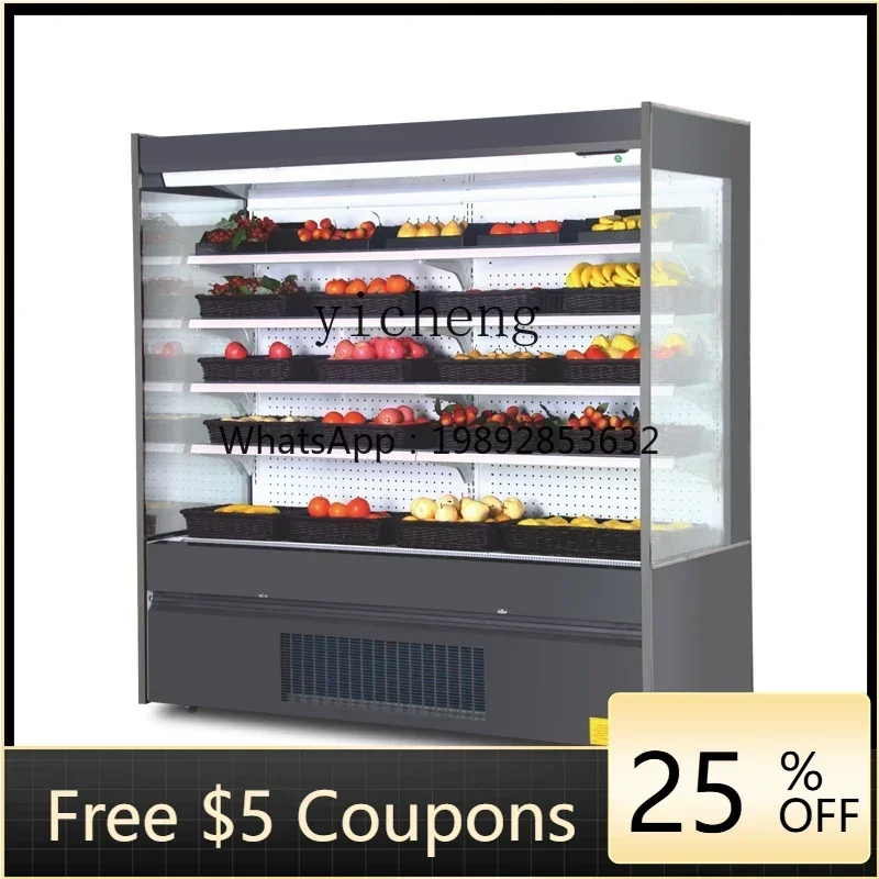 

X2 air curtain cabinet fruit fresh-keeping cabinet Malatang a la carte refrigerated display cabinet