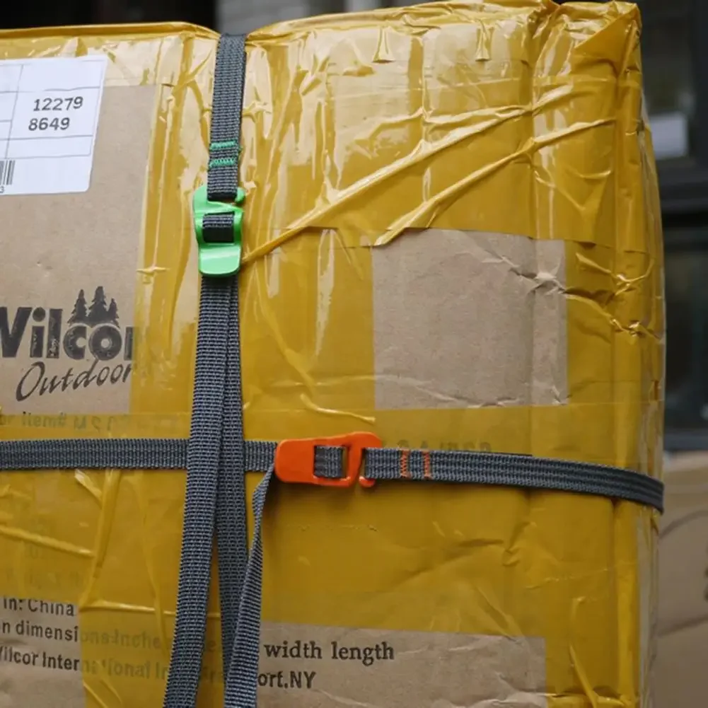 200 سنتيمتر معدات السفر في الهواء الطلق التخييم دائم الإفراج السريع حزام الأمتعة مع الفولاذ المقاوم للصدأ مشبك هوك الإصدار نوع والعتاد