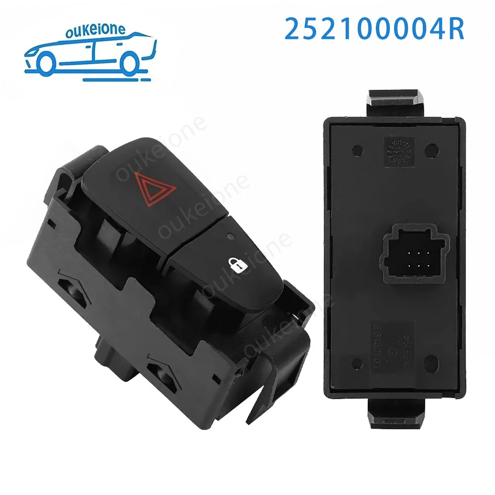 25210-0004R Car Accessories for Renault Fluence Scenic MK3 Car Emergency Switch Hazard Warning Indicators Light Switch