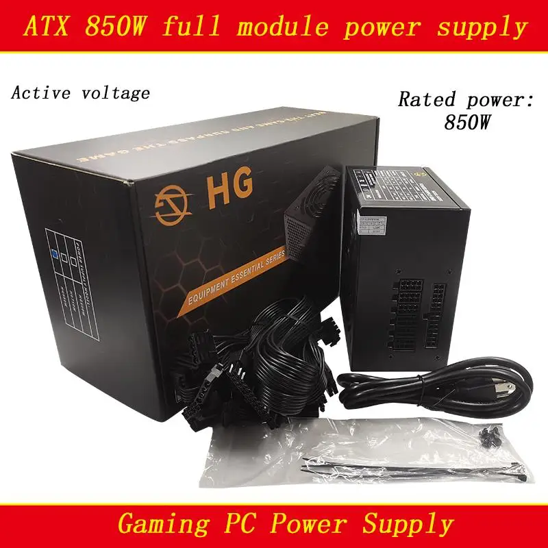 Go! ATX Desktop Computer Power Supply Rated Power 850W Competitive Game 80PLUS Full Module Power Supply