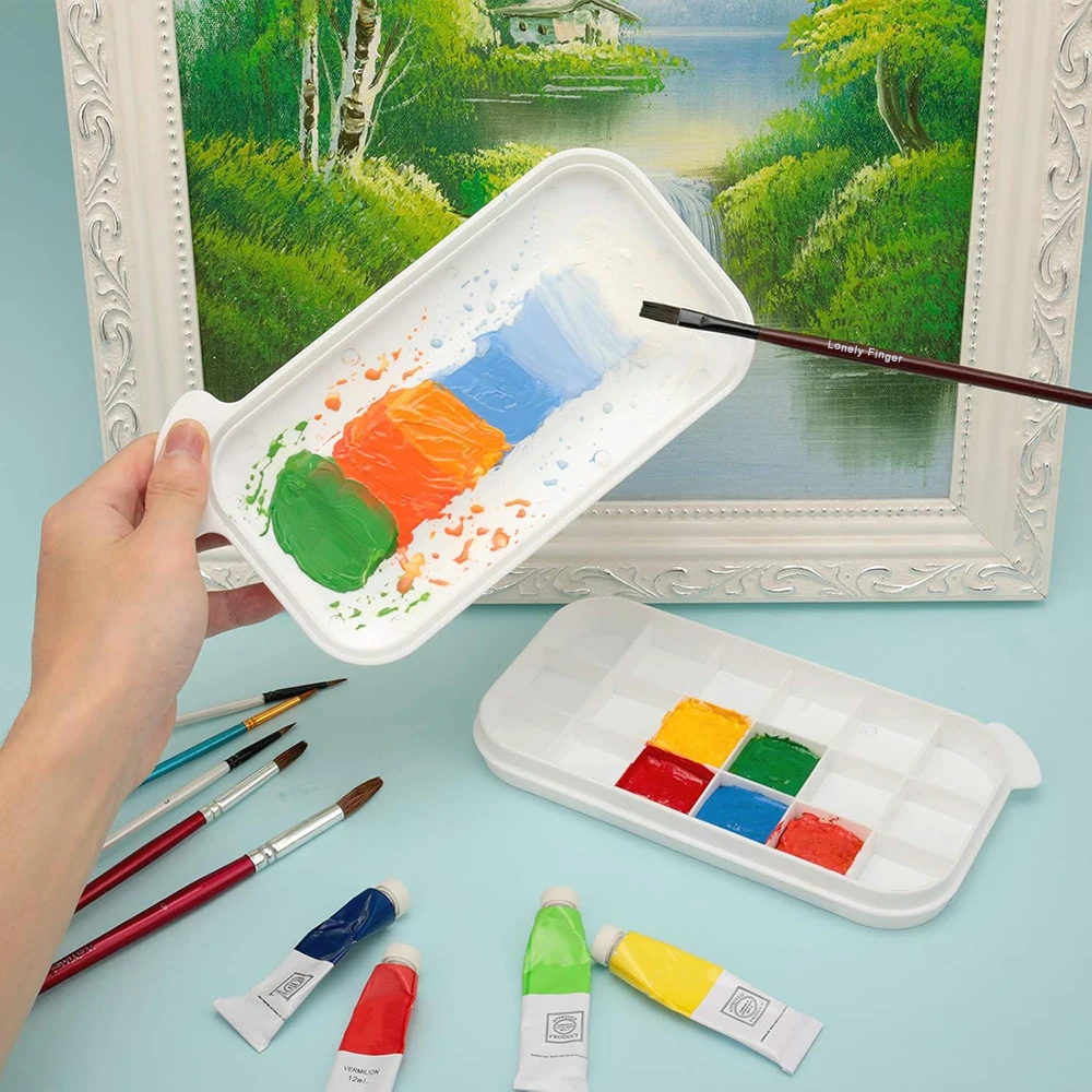 Paint Brush Cleaner ((Brush Not Included)）, Paint Brush Holder and Organizers with Palette for Acrylic, Watercolor Painting