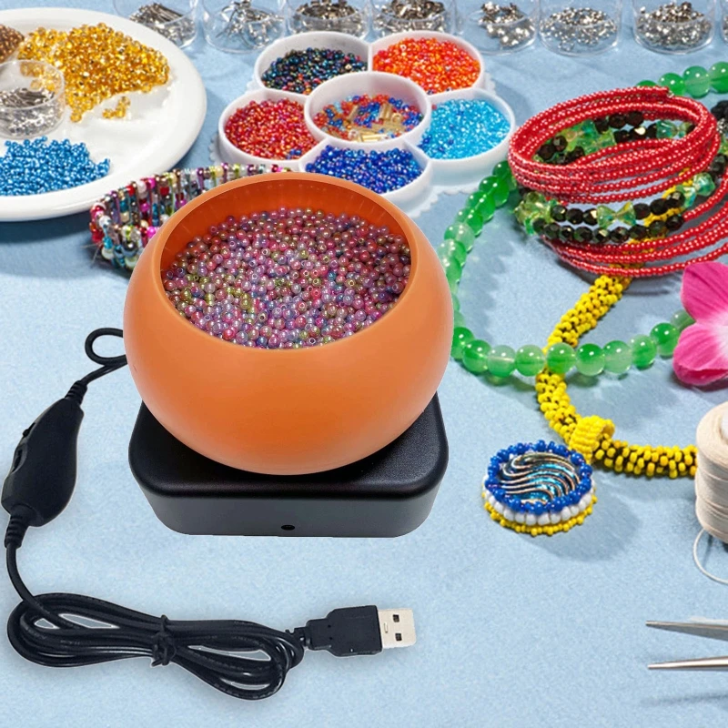 Automatic Bead String Machine Electric Beading Machine For Waist Bead Chain Bead Loader For Jewelry Making DIY Bracelet