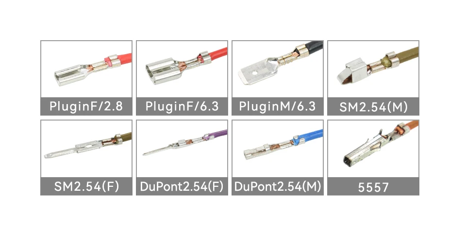 Nicht isoliertes Crimpzange mit offenem Zylinder SN-58B 23–16 AWG/0,25–1,5 mm2, Dupont Molex JST TE-Anschlüsse und EPC PCIE SATA-Pins – Detail 2