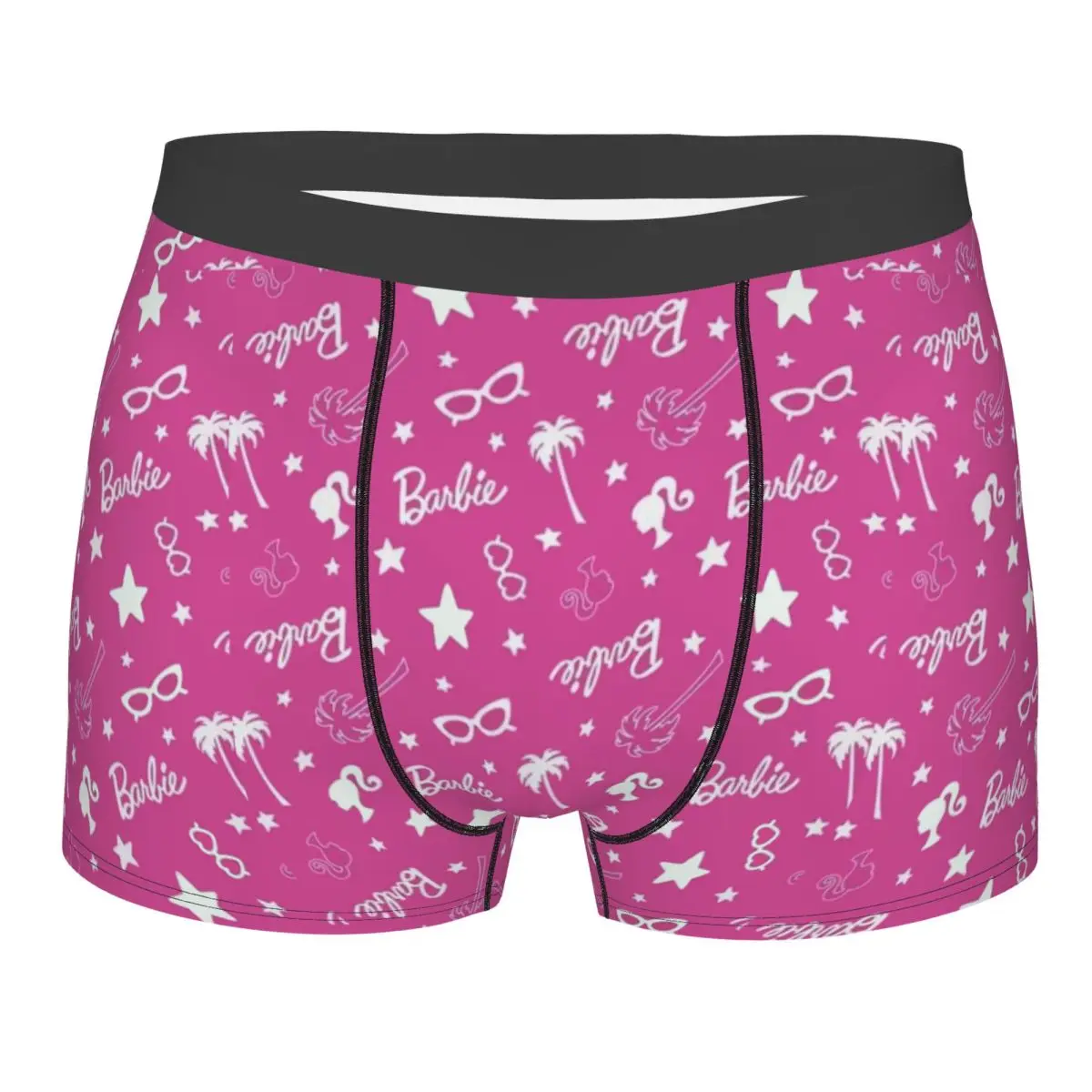 Custom Male Fashion Comic Barbie Underwear Animation Boxer Briefs Soft Shorts Panties Underpants