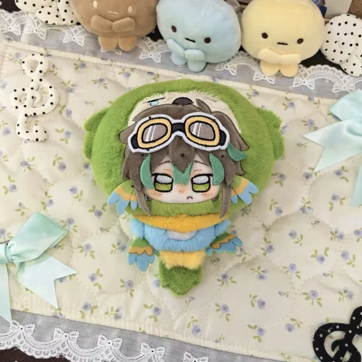 10cm Anime Parrotx2 Wifies Pluszowa Maskotka odysseyduo Pluszowe Zabawki Lalka Zawieszka do Plecaka Breloczek Prezent dla Fanów na Urodziny i Boże Narodzenie