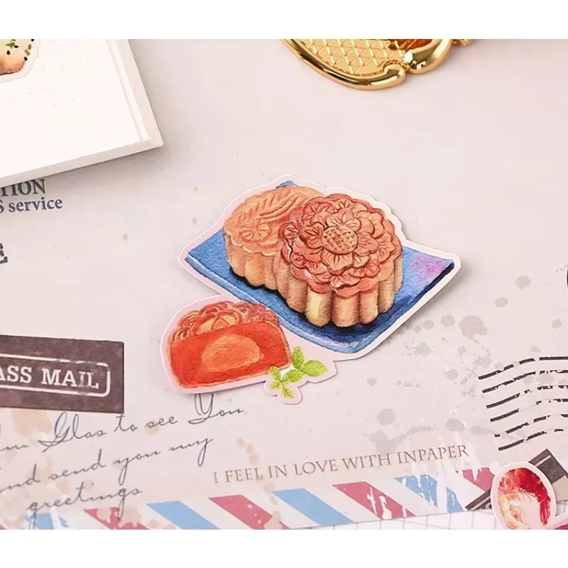 Pegatinas decorativas para álbumes de recortes, calcomanías creativas para álbumes de fotos artesanales, comida viva, comida, manualidades, Kawaii,