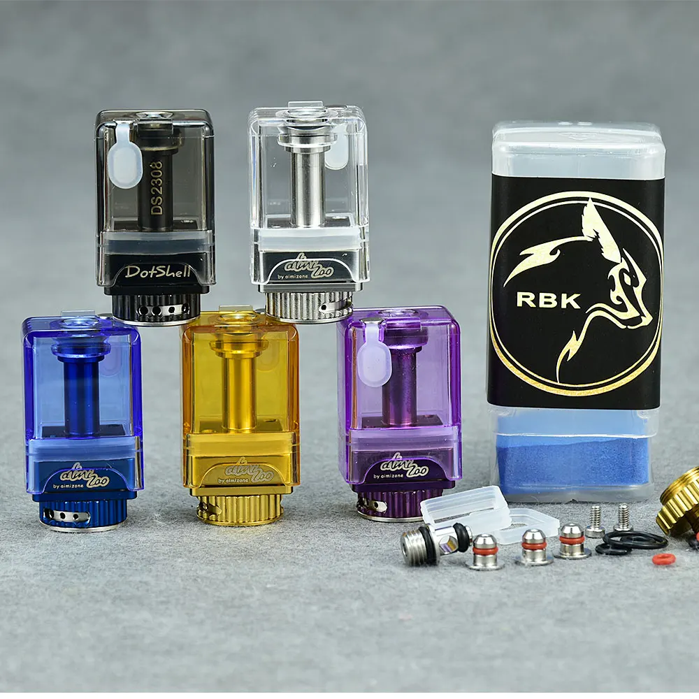 

wolfcoolvape Dotshell rba Rebuildable boro Tank RBA 316ss tank boro for dotAIO Portable AIO Pod System Kit 1.0mm/1.2mm/1.5mm