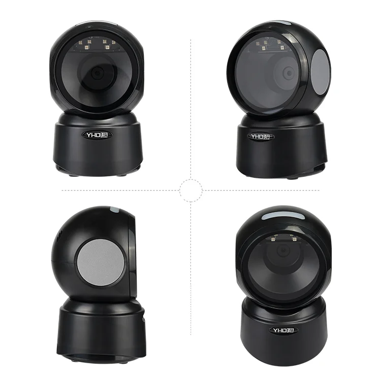 Hands-Free 1D 2D Desktop Barcode Scanner QR Barcode Reader Support Screen Scanning Platform Scanner For Retail Store Bookstore