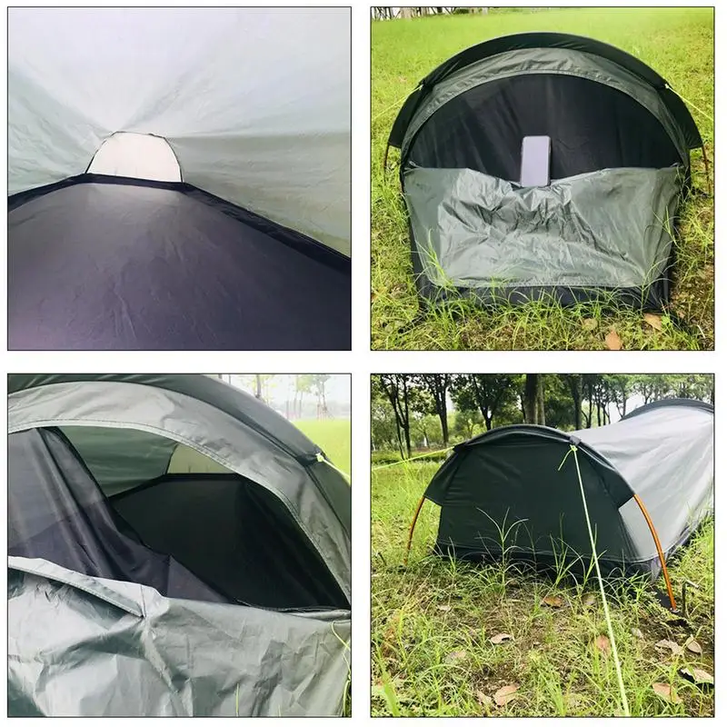 Borsa Bivvy ultraleggera tenda compatta singola persona spazio più grande copertura impermeabile per sacco a pelo sacco Bivvy per campeggio