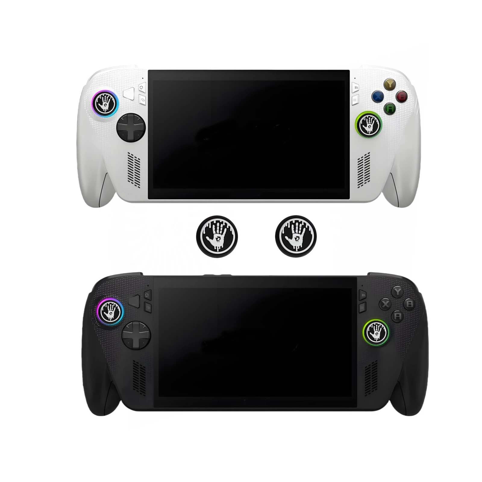 Silikon-Joystick-Griffe für ROG XBOX Ally X, 2 Stück Anti-Rutsch-Controller-Thumbstick-Kappen, weiche Rocker-Abdeckung für Ally X-Spielekonsole