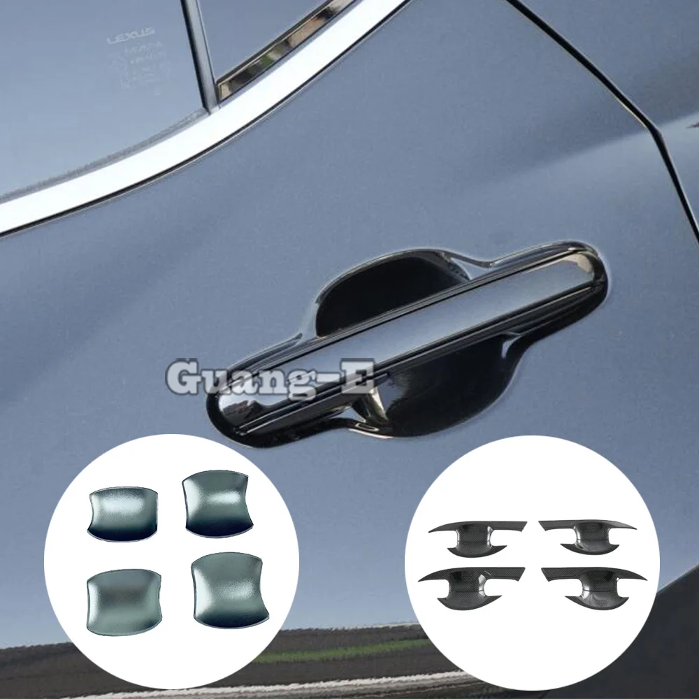 ABS Chrome Armrest Door Handle Bowl Covers Stickers Accessories Decoration 4Pcs For Lexus NX 250 260 350h 350 F 2022 2023 2024