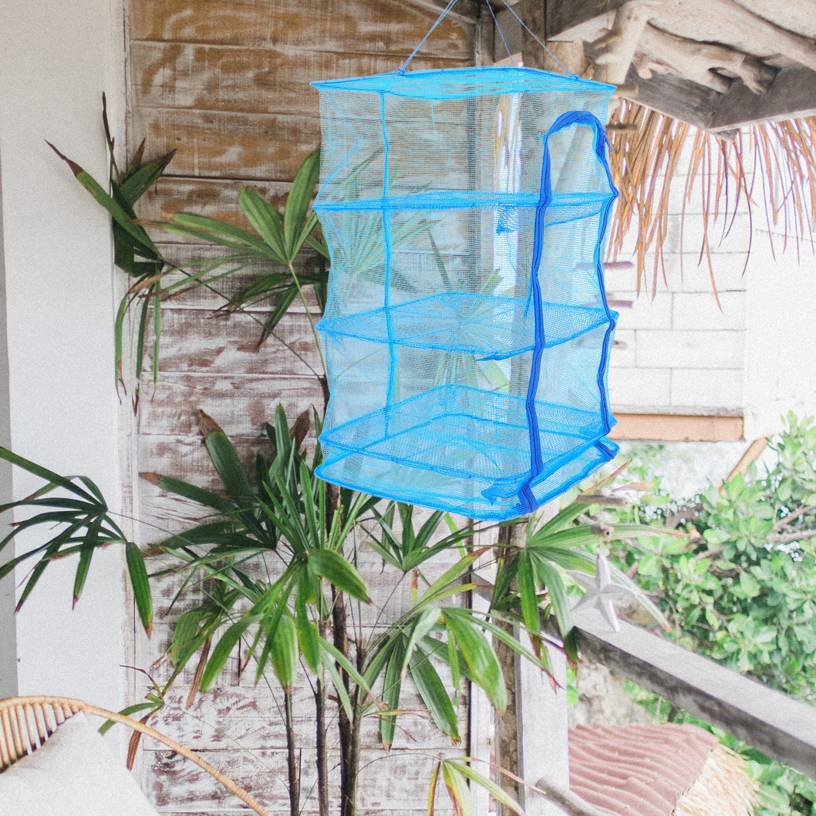 

2pcs Foldable Drying Rack Premium Mesh Sturdy Lightweight Hanging Vegetable Dryer Storage Bag For Indoor Outdoor Use Camping