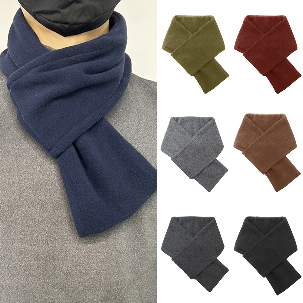 

Soft Fleece Warm Neck scarf Winter ring scarf adjustable Cross Neck warmer Outdoor Running skating snood scarf Unisex Muffler