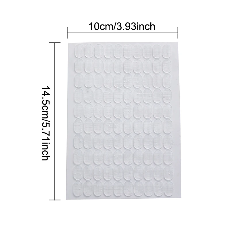 200 uds/2 hojas de cinta adhesiva de doble cara para uñas postizas, soporte de exhibición, herramientas, tira adhesiva para manicura, exhibición de uñas sin rastro