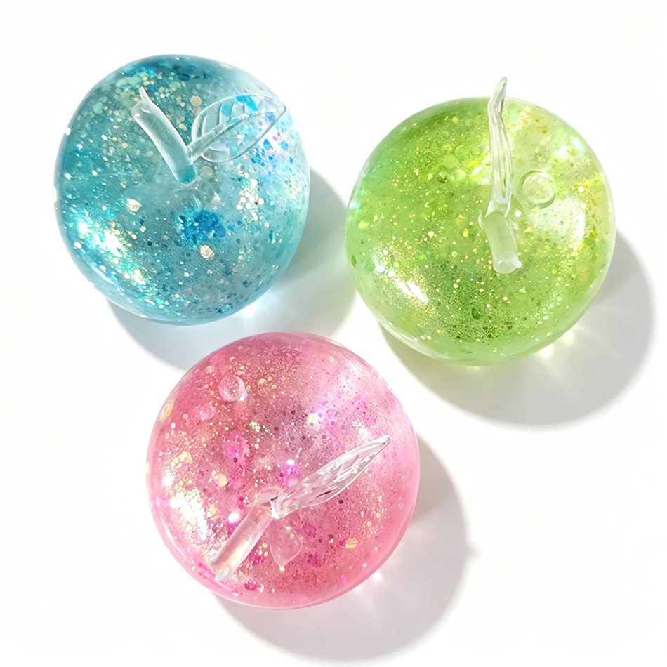 Green Apple Blue Maltose Squishy Toys Anti Stress Sensory Fidgets Toy for ADHD Autism Slow Rebound Squeeze Toy for Adults Kids - view 4