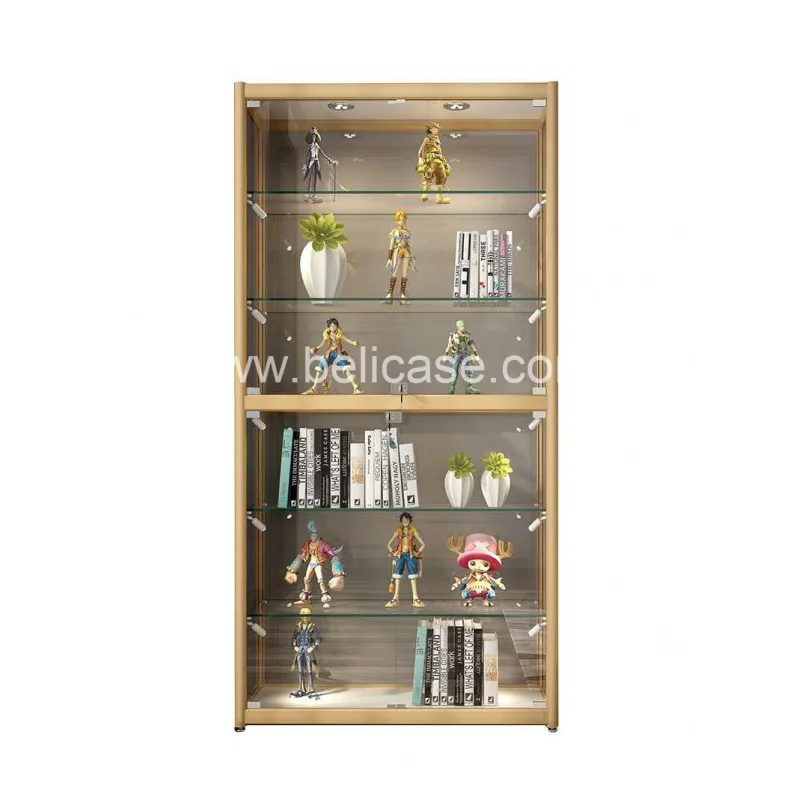 Personalizado LED Light Glass Display Cabinet, loja de varejo Boutique móveis, extravagante Showcase, contador para venda