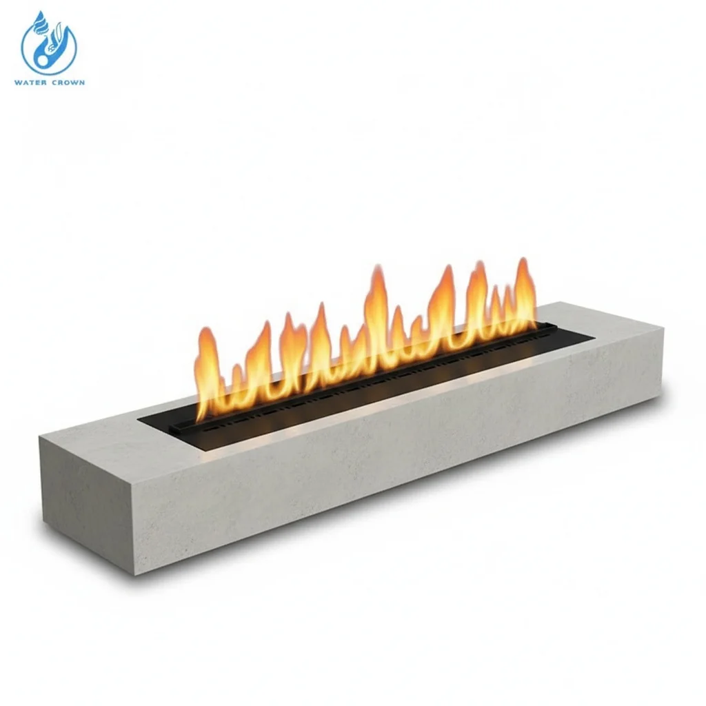 Bio Ethanol Fireplace, Stainless Steel 304 Alcohol Burner, Modern Decorative Electric Fireplace, Indoor Outdoor Landscape