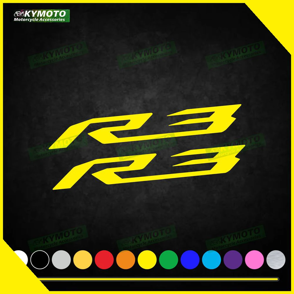 

For YZF R3 R 3 motorcycle accessories decal racing fairing helmet fuel tank engine logo reflective sticker decoration
