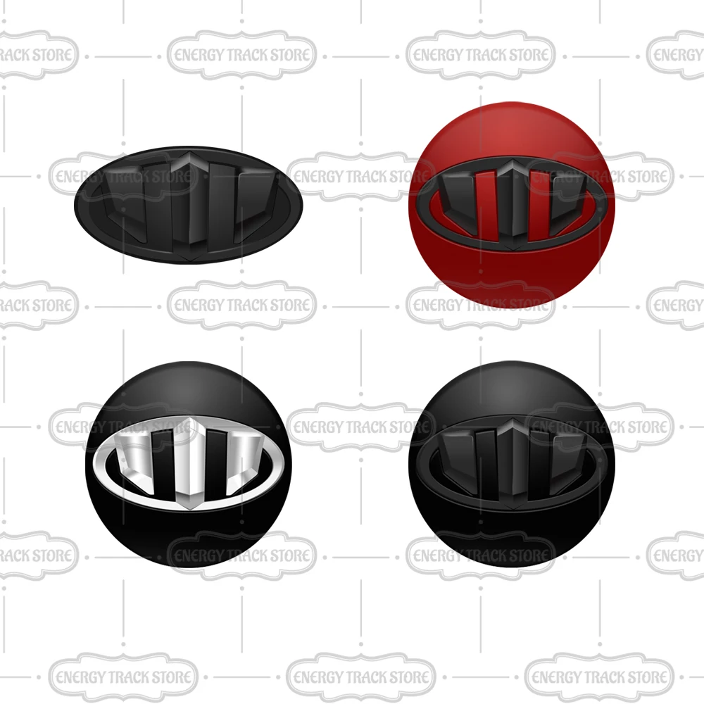 Insignia delantera de coche ABS, calcomanías de maletero trasero, emblema de cubo de rueda, pegatina de volante para Santa Fe Tucson Sportage