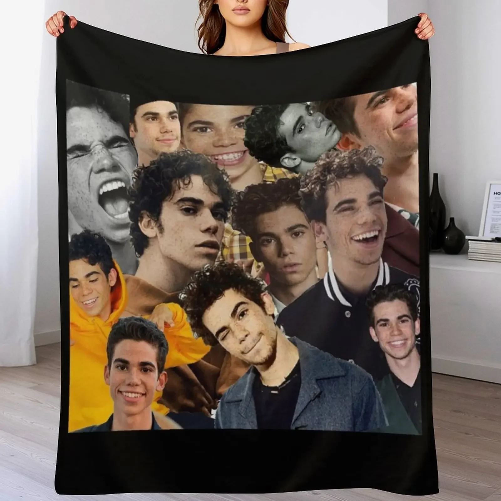 

Cameron boyce collage design 2019 Throw Blanket Cozy Home Blanket Gift for Christmas Holiday