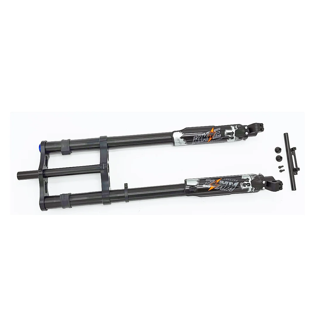 

KKE 750MM Double Shoulder Inverted Front Fork 26/27.5 Inch Straight Tube Disc Brake 150×15MM Axle for Snow Fat Bike