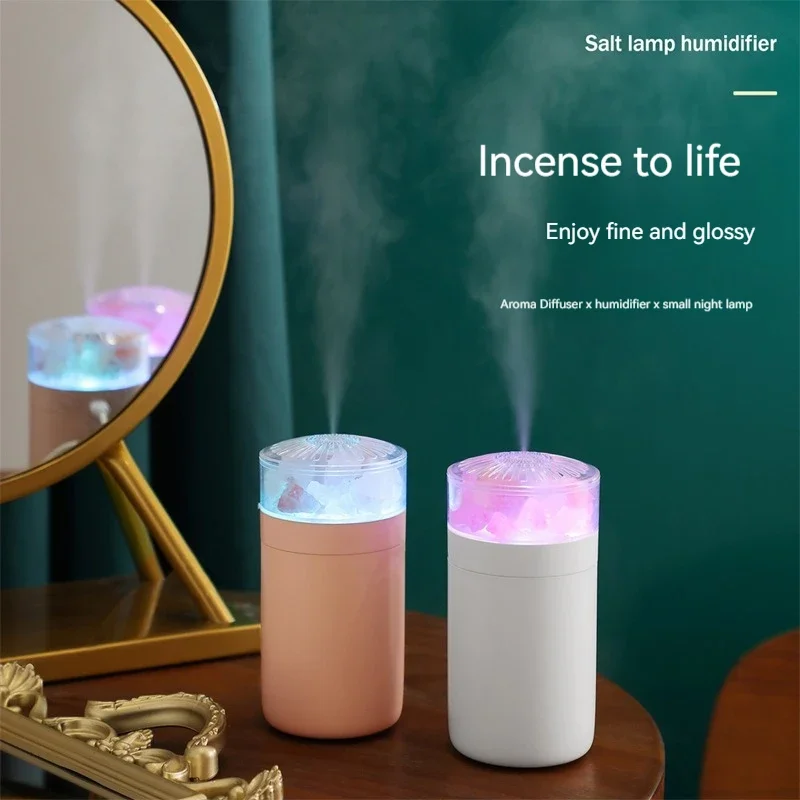 New Creative Portable Desktop Humidifier Mini Air Purifier Seven Color Change Atmosphere Light Car Humidifier Mist maker