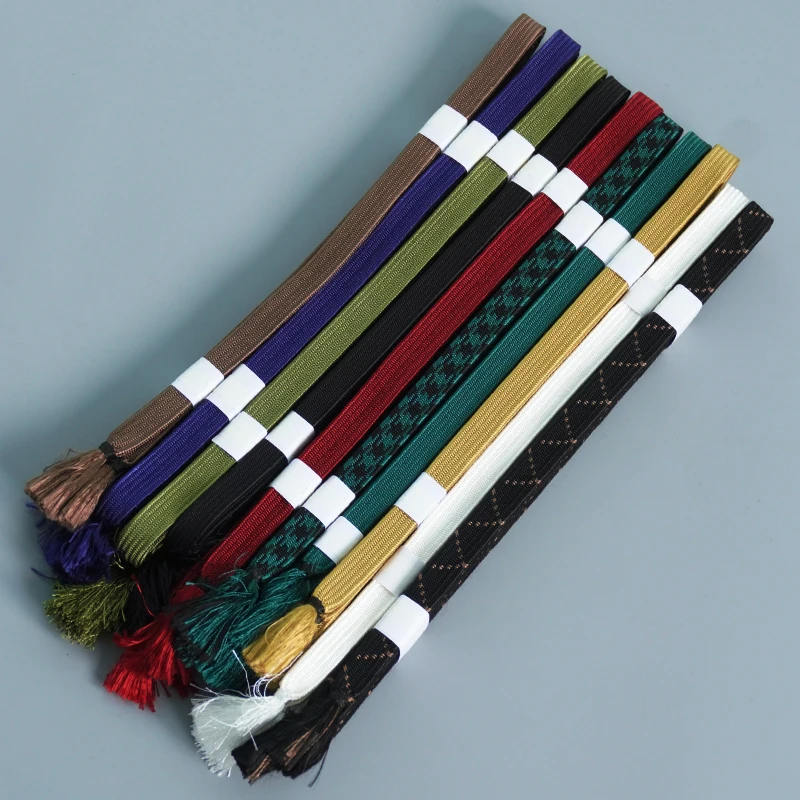 Cordón Sageo de Algodón Puro, Cordón Saya Japonés Tradicional, Cuerda para Funda de Samurai Tejida a Mano, Accesorios para Fundas de Katana y Wakizashi
