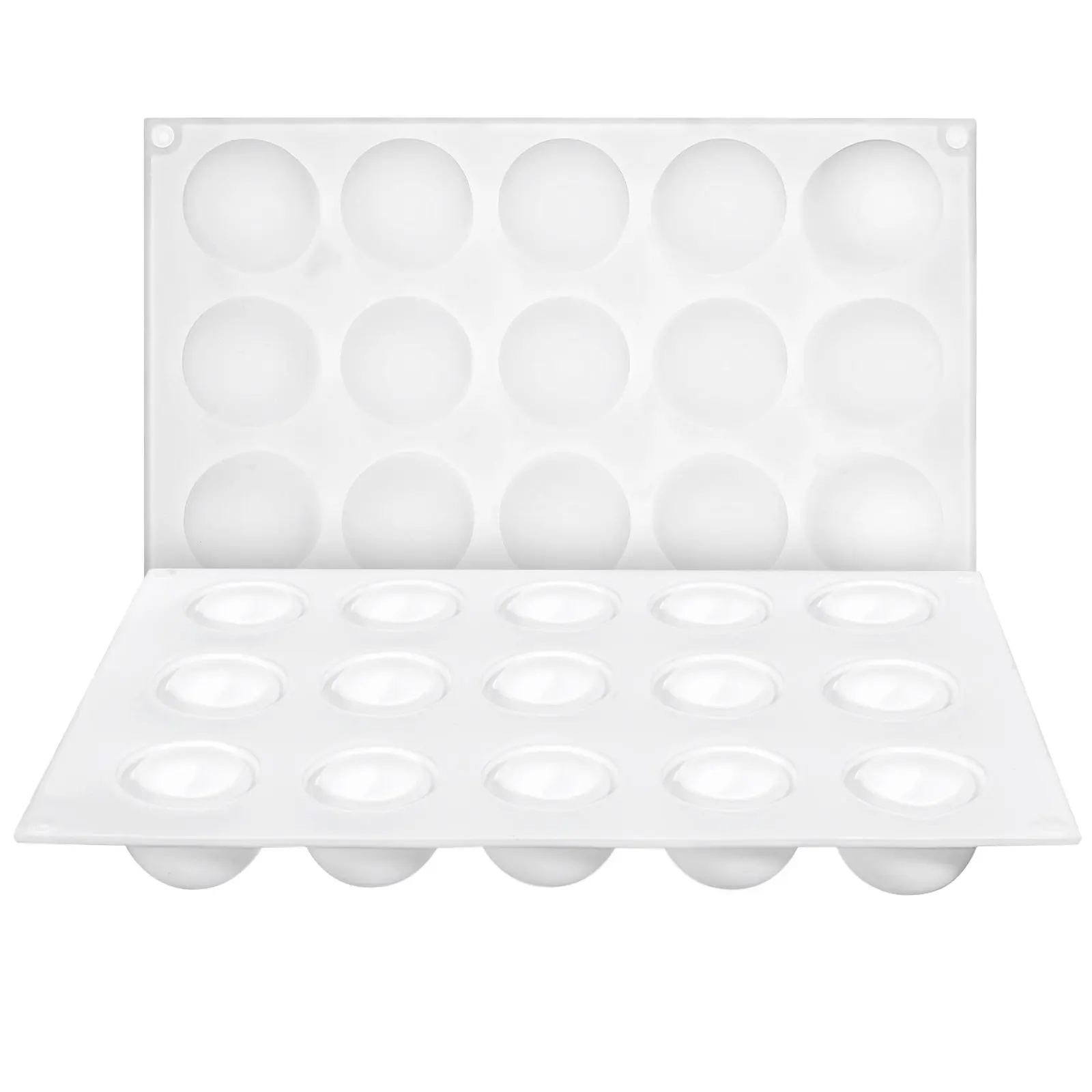 

2Pcs Round Mousse Molds Silicone Baking Mold for Dessert Chocolate Cake Truffle Sphere Fondant Ice Cream Puck Decoration Supply