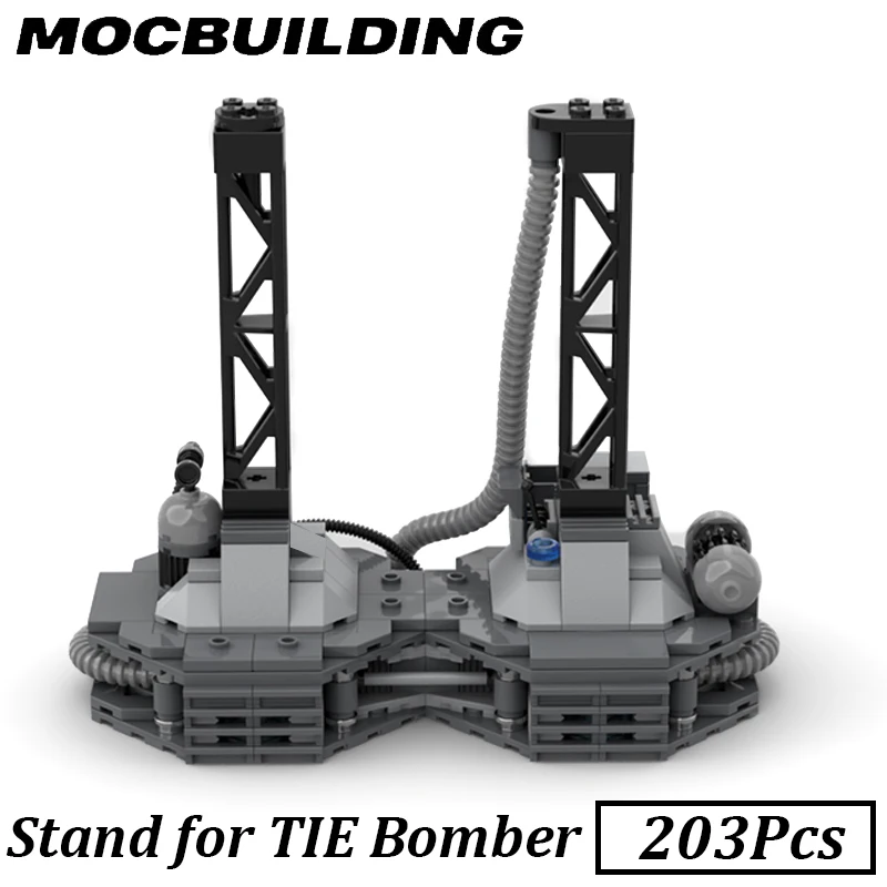 Display Stand for TIE Bomber MOC Block Space Building Blocks DIY Bricks Assemble Toys for Boys Girls Gifts (stand only)