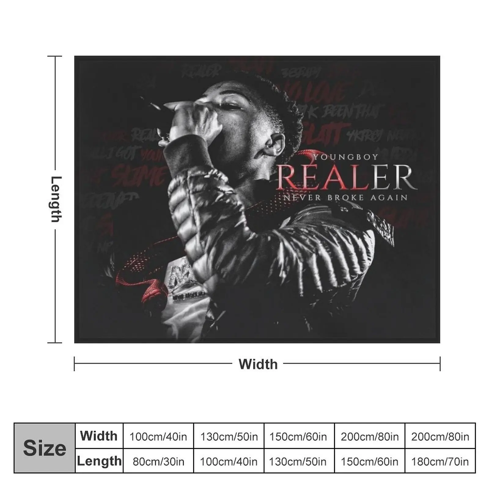 YoungBoy Never Broke Again - Realer Throw Blanket christmas gifts Soft Blankets