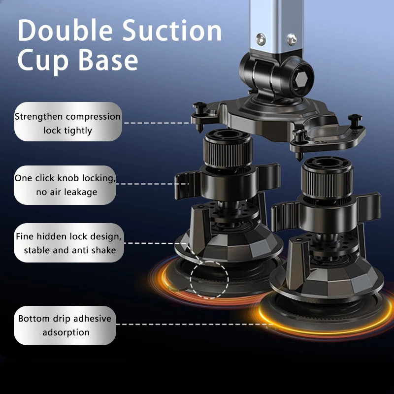 Adjustable Microphone Boom Arm Extended Riser with Suction Cup Base Mic Desktop Stand Holder for Gaming Podcasting Youtube