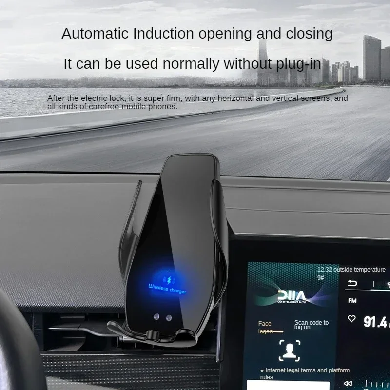 

2021-2023 For BYD D1 Car Screen Phone Holder Wireless Charger Navigation Modification Interior 10.1 Inch Size