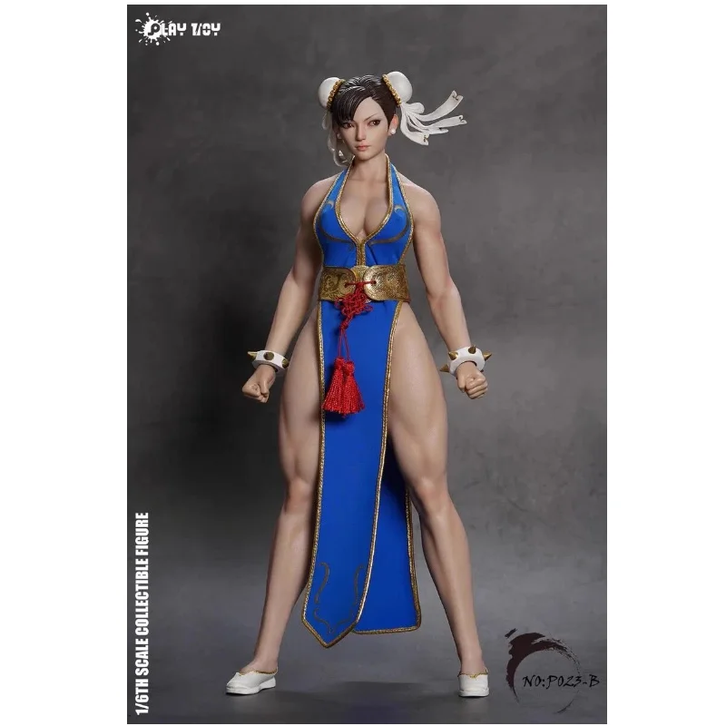 

Spot PLAY TOY 1/6 Fighting Goddess 2.0 Chunli P023A P023B Clothes Mobile Women s Doll