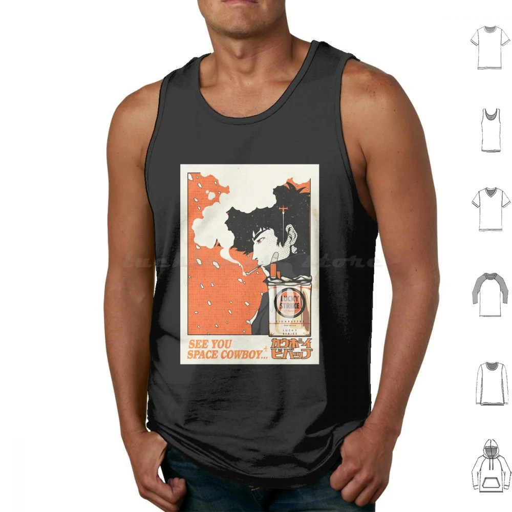 سترة كاوبوي لاكي فور فان تانك توب بدون أكمام بيبوب سترايك للرجال والنساء #1