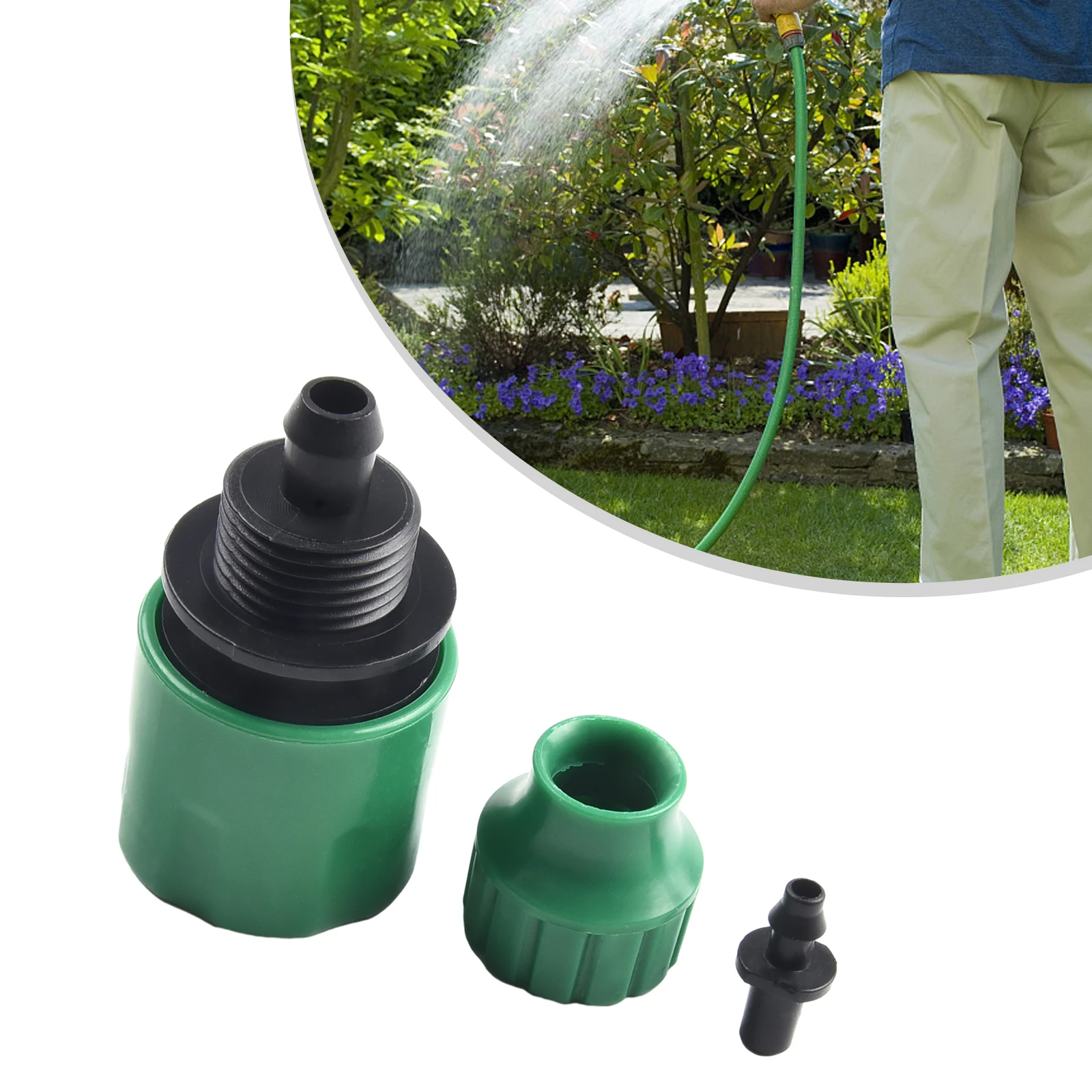 5 X Water Pipe Quick-Connect Plastic Hose Pipe Connector For Garden Pipeline Drip Irrigation System Watering Parts Garden Tools