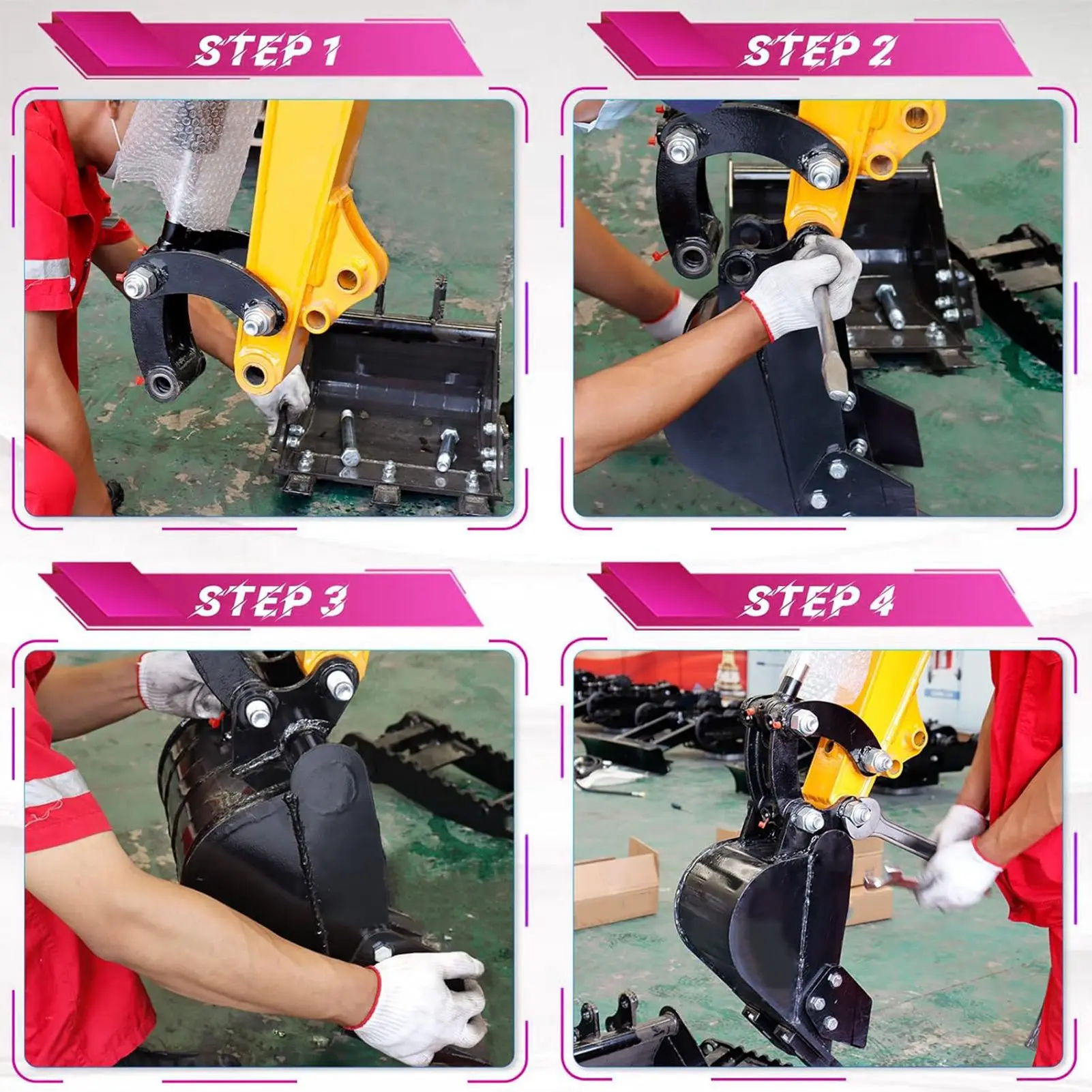 

Metal Teeth Narrow Digging Bucket Labor Saving Alloy Steel Narrow Digging Bucket High Efficiency with 2 Pins for Mini Excavator