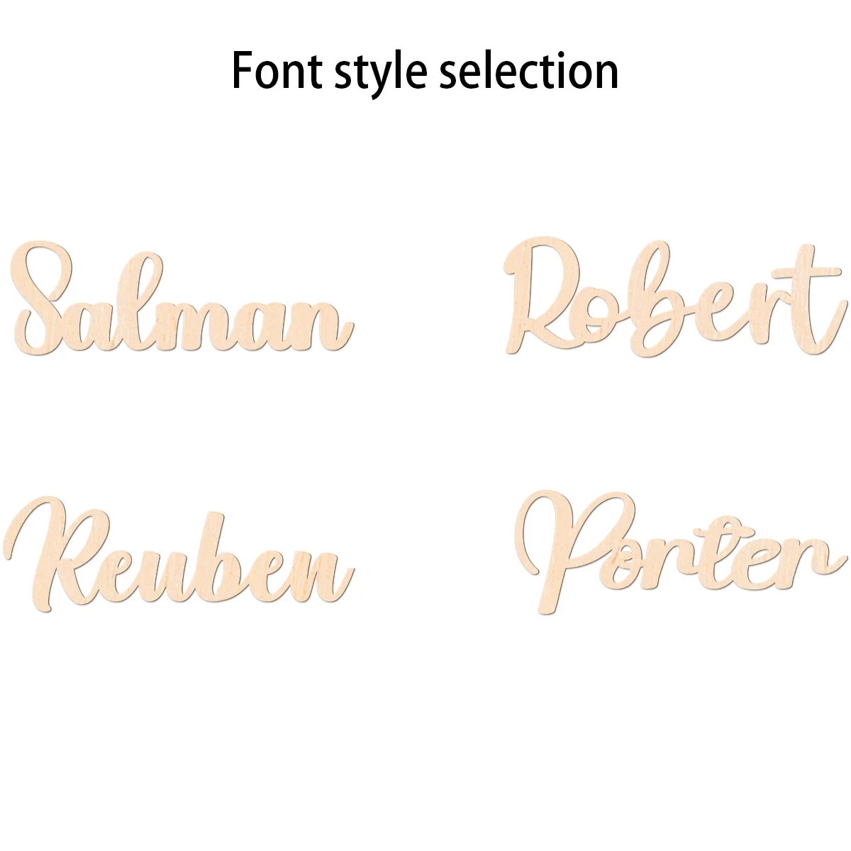 1 قطعة اسم ريفي مخصص شخصية رسالة علامة خشبية قطع الليزر تسجيل النمط التقليدي منضدية لوحة الزخرفية ل Bedro