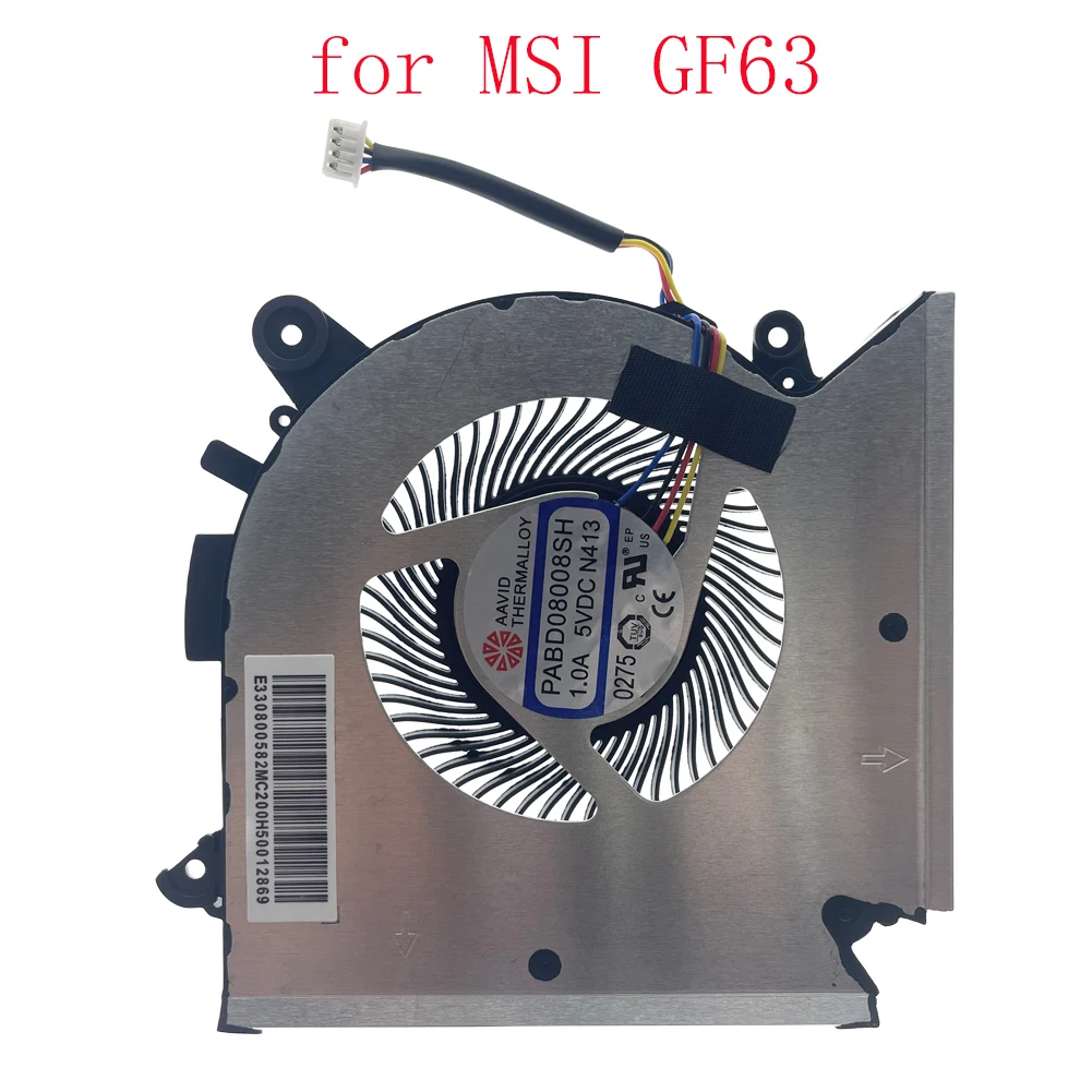 Replacement CPU Cooling Fan for MSI GF63 Thin GF63 9RCX-818 9SC-066 8SC-030 Series N413