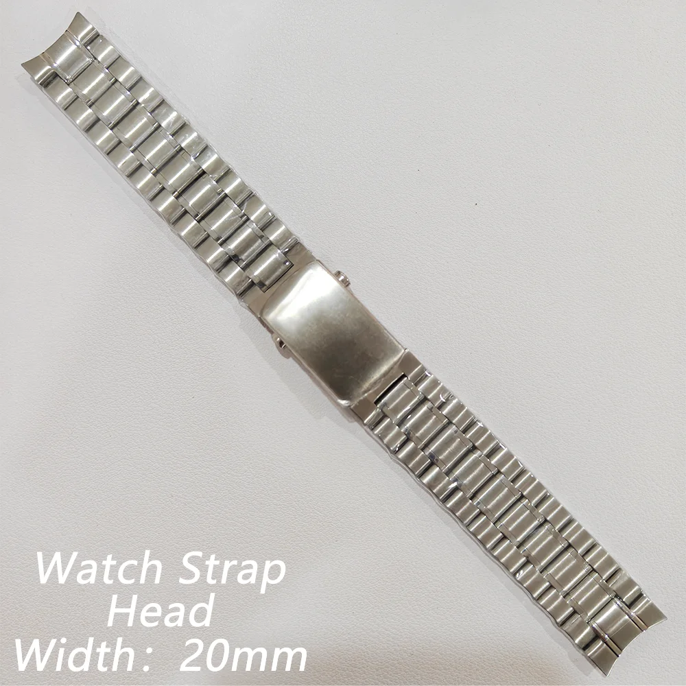 Für VK63 Gehäuse 39,7 mm Monduhr Edelstahl Metallwerk Mineralglas Uhrenzubehör Geeignet für 20 mm Armbanduhr