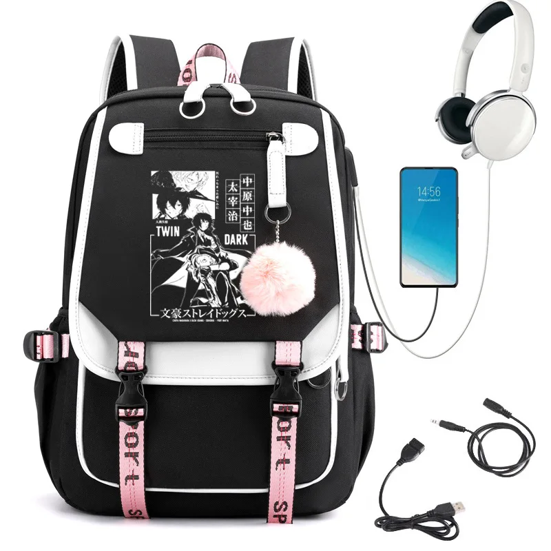 

Bungou Wanderer Anime Backpack Nylon School Backpack