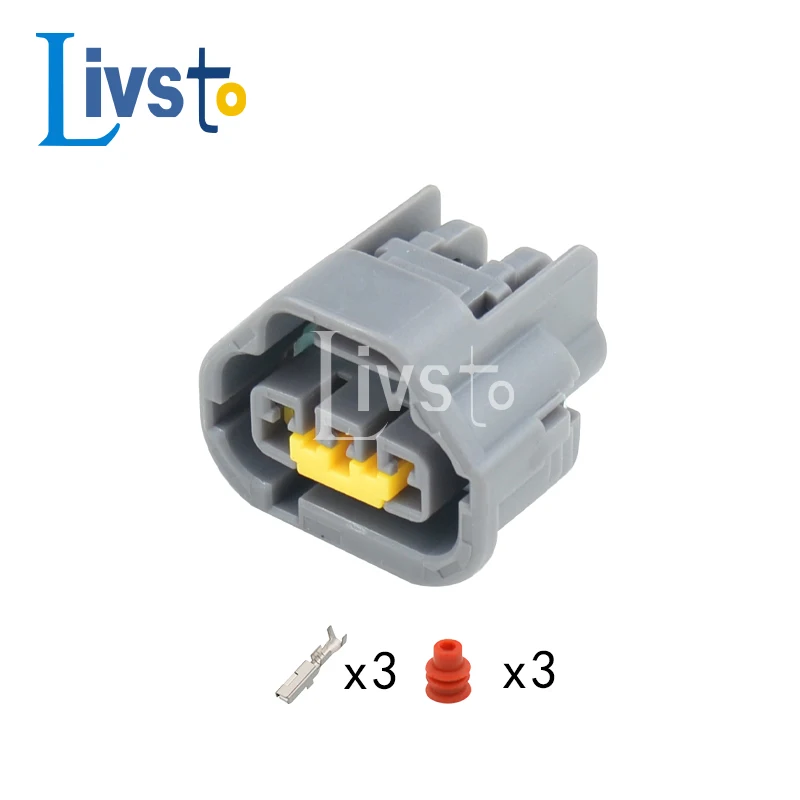 1 Set 3 Pin Female Auto Connector Plug For Standard Motor Products S2116 Specifications 7283-4536-40
