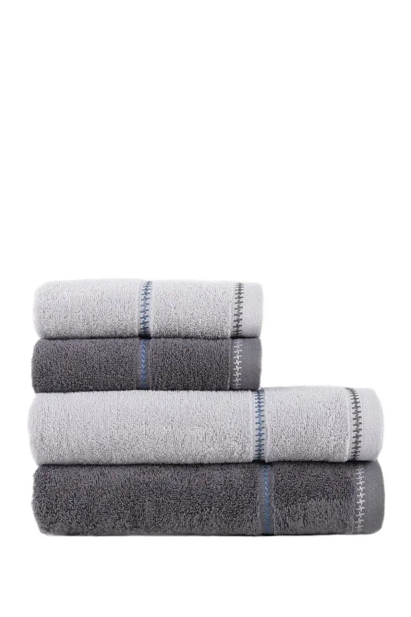 Bath Towel Set 100 Cotton 2 Pcs 70x140 Cm 2 Pcs 50x90 Cm Large Towel cotton Highly Absorbent Bathroom Towels (Pack of 4)