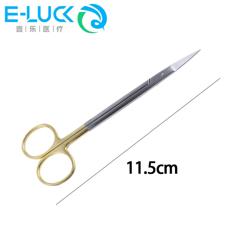 1 pc Dental Tissue Scissors Stainless steel Surgical Forceps Medical Dental Scissors Dentist Tools