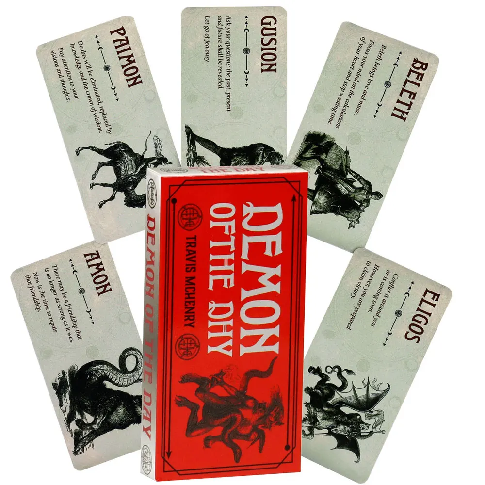 

Hot selling Demon Tarot Leisure Entertainment Card Family Gathering Divination Deck Tarot Board Playing Game Card