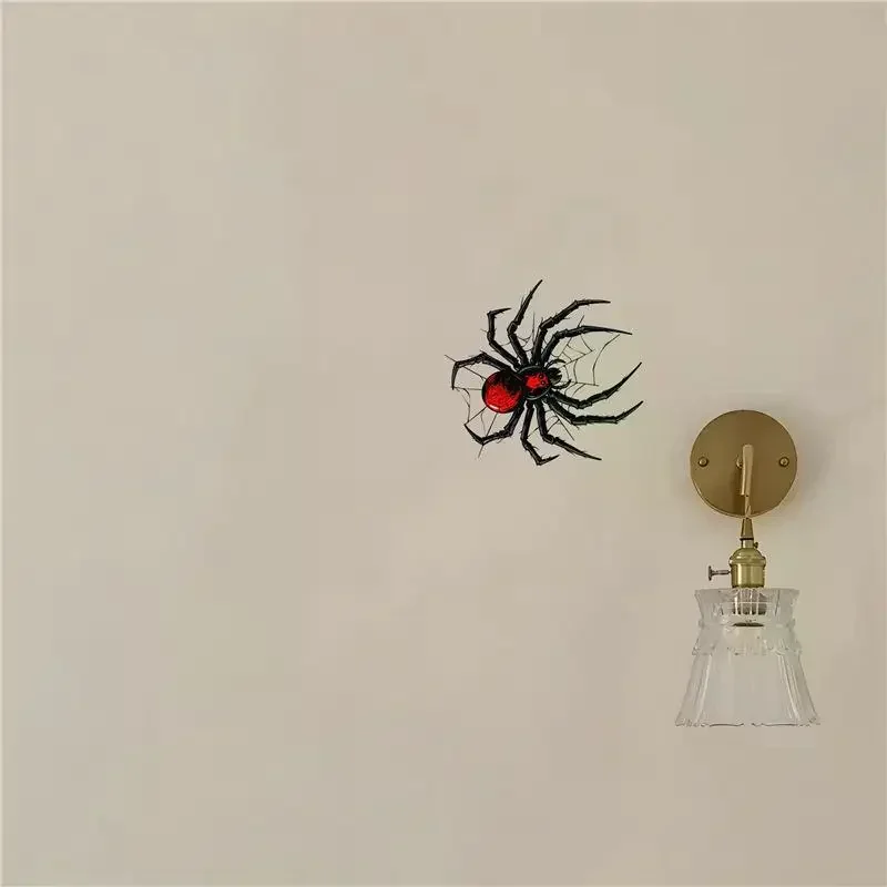 Waterproof DIY Motorbike Side Panels Fuel Tank Fairing Scooter Vinyl Decals Cool Animal Decoration 3D Spider Motorcycle Sticker