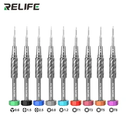 RELIFE RL-728 Set RL-728A RL-728B Mobile Phone Repair Screwdriver Set Strong Magnetic Adsorption S2 Steel Bit Screwdriver